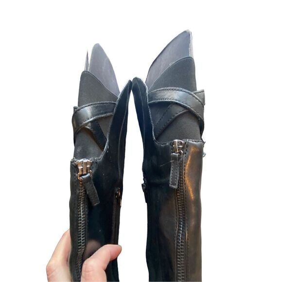 Anne Klein Flex Junip black leather riding boots size 9.5 - Picture 7 of 8